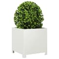 Miniatyrbilde 5 av 11: vidaXL Plantekasser 2 stk hvit 40x40x40 cm stål