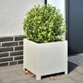 Miniatyrbilde 2 av 11: vidaXL Plantekasser 2 stk hvit 40x40x40 cm stål