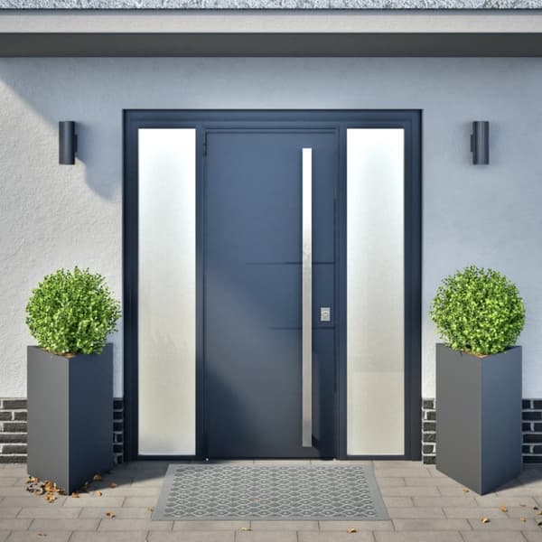 vidaXL Plantekasser 2 stk antrasitt trekantet 50x43x75 cm stål