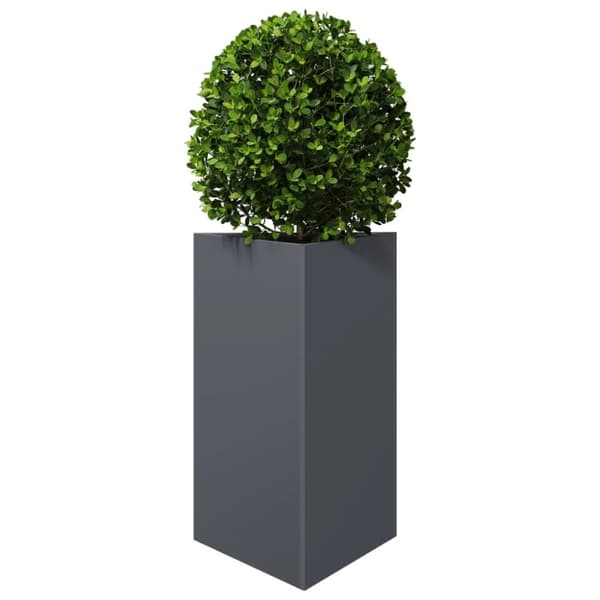 vidaXL Plantekasser 2 stk antrasitt trekantet 50x43x75 cm stål