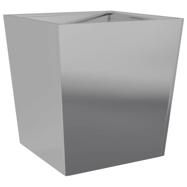 vidaXL Puutarhan kukkalaatikko 50x50x50 cm galvanoitu teräs