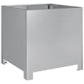 Miniatyrbillede 9 af 11: vidaXL plantekrukker 2 stk. 40x40x40 cm galvaniseret stål