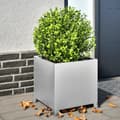 Miniatyrbillede 2 af 11: vidaXL plantekrukker 2 stk. 40x40x40 cm galvaniseret stål