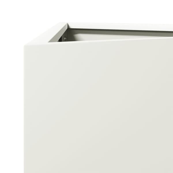 vidaXL plantekasser 2 stk. 50x43x75 cm trekantet stål hvid
