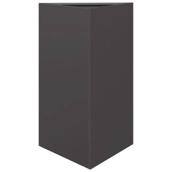 vidaXL plantekrukker 2 stk. 50x43x75 cm trekantet stål sort