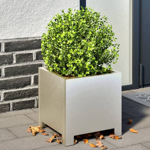 vidaXL plantekrukke 30x30x30 cm rustfrit stål