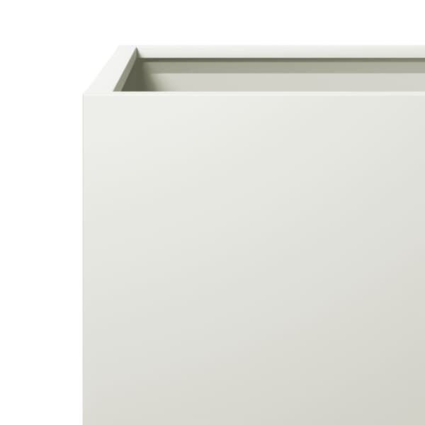 vidaXL plantekrukker 2 stk. 40x40x40 cm stål hvid
