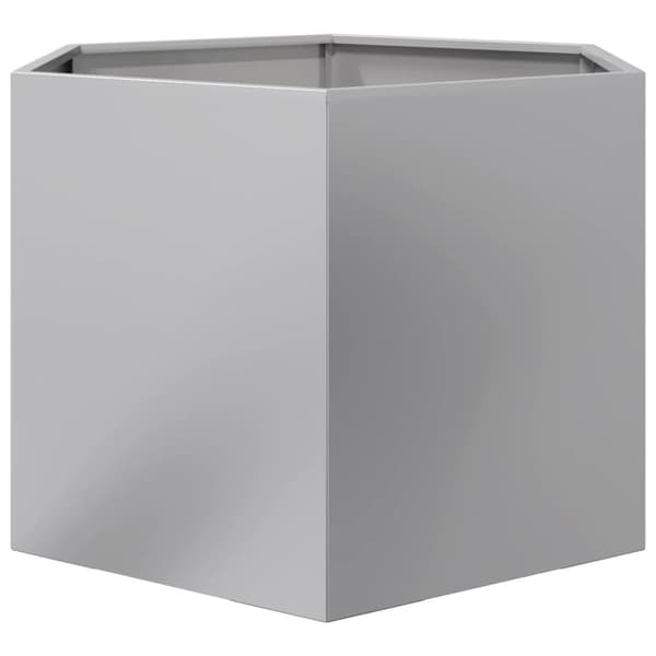 vidaXL plantekasse 69x60x45 cm sekskantet galvaniseret stål