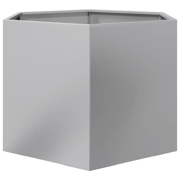 vidaXL plantekasse 69x60x45 cm sekskantet galvaniseret stål