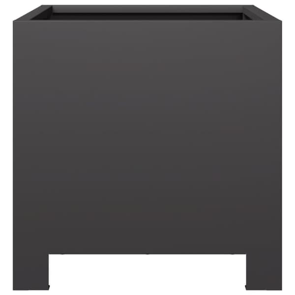 vidaXL Plantekasse svart 30x30x30 cm stål