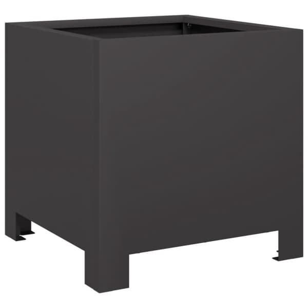 vidaXL Plantekasse svart 30x30x30 cm stål