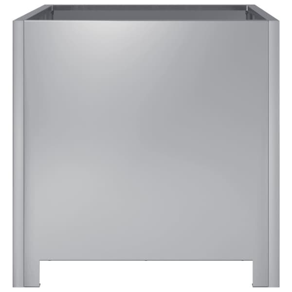 vidaXL Plantekasse 40x40x40 cm galvanisert stål