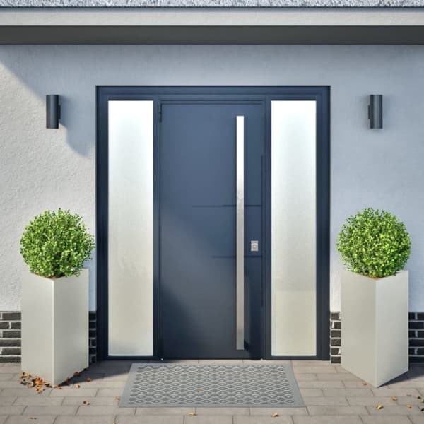 vidaXL Plantekasser 2 stk trekantet 50x43x75 cm rustfritt stål