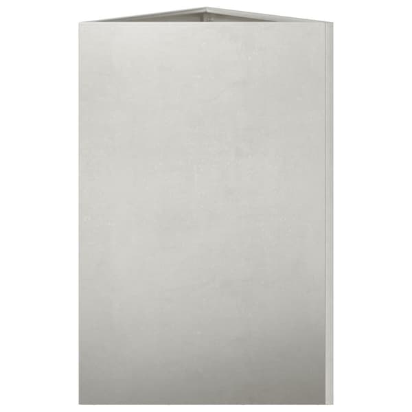 vidaXL Plantekasser 2 stk trekantet 50x43x75 cm rustfritt stål