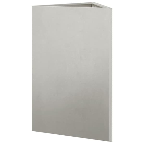 vidaXL Plantekasser 2 stk trekantet 50x43x75 cm rustfritt stål