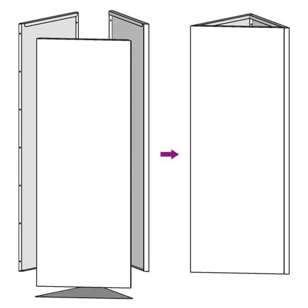 vidaXL Plantekasser 2 stk trekantet 50x43x75 cm rustfritt stål