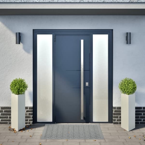 vidaXL Plantekasser 2 stk hvit trekantet 30x26x75 cm stål