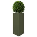 Miniatyrbilde 5 av 11: vidaXL Plantekasser 2 stk olivengrønn trekantet 40x34,5x70 cm stål