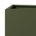 Miniatyrbilde 10 av 11: vidaXL Plantekasser 2 stk olivengrønn trekantet 40x34,5x70 cm stål