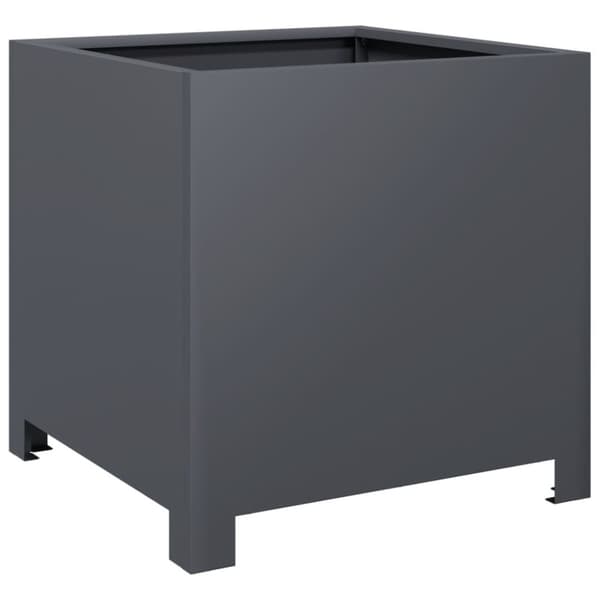 vidaXL Plantekasse antrasitt 40x40x40 cm stål