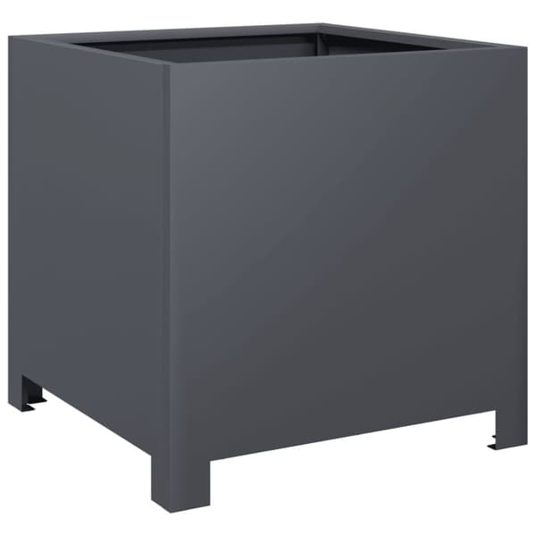 vidaXL Plantekasse antrasitt 40x40x40 cm stål