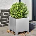 Miniatyrbilde 2 av 11: vidaXL Plantekasser 2 stk 30x30x30 cm galvanisert stål