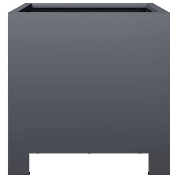 vidaXL plantekasse 30x30x30 cm stål antracitgrå