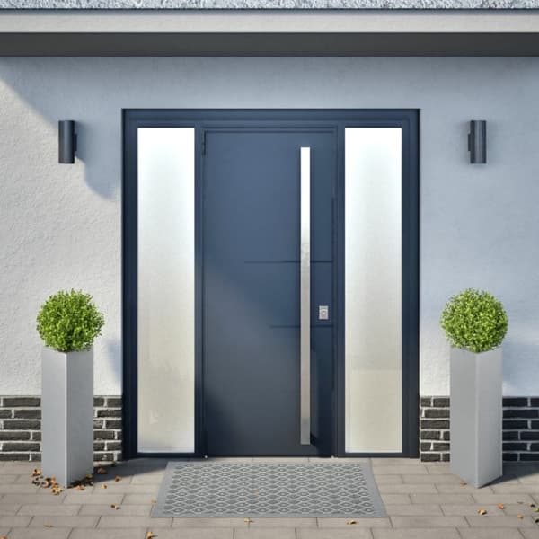 vidaXL plantekrukker 2stk. 30x26x75cm trekantet galvaniseret stål sort