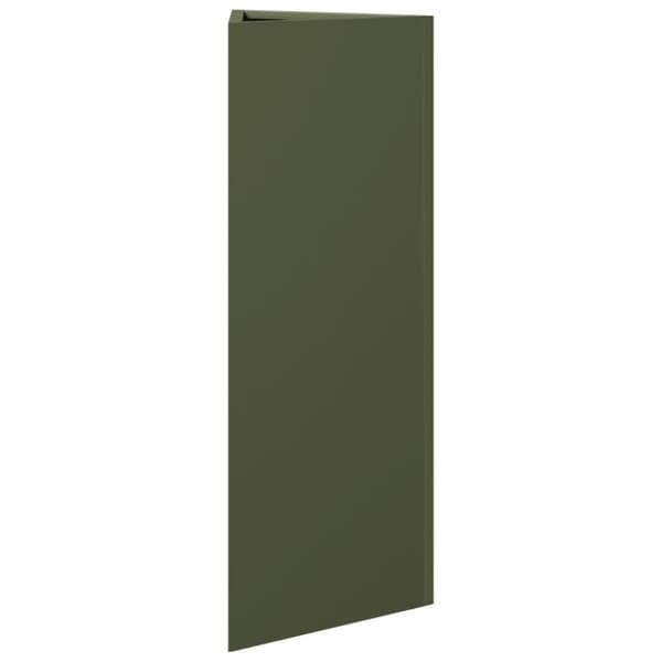 vidaXL plantekasser 2 stk. 30x26x75 cm trekantet stål olivengrøn