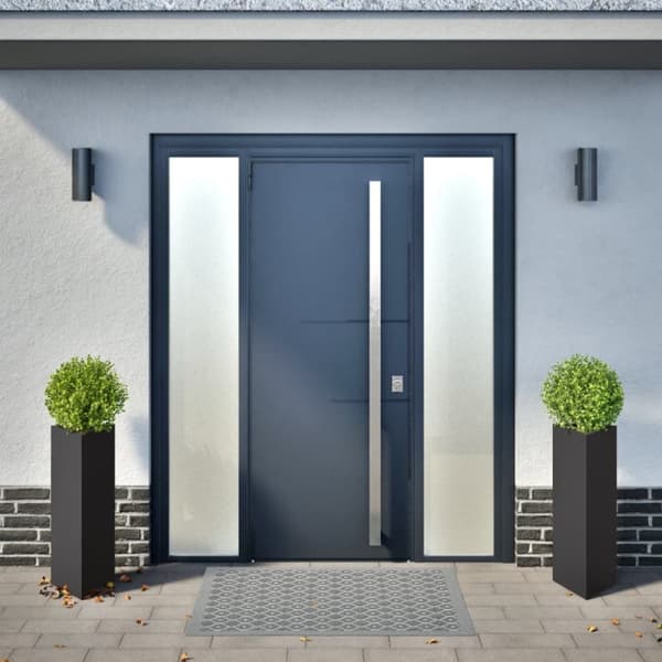 vidaXL plantekrukker 2 stk. 30x26x75 cm trekantet stål sort