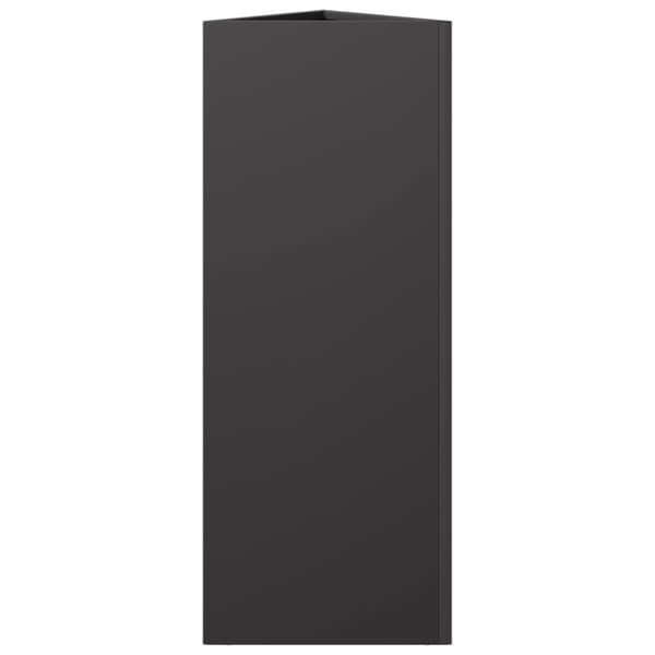 vidaXL plantekrukker 2 stk. 30x26x75 cm trekantet stål sort