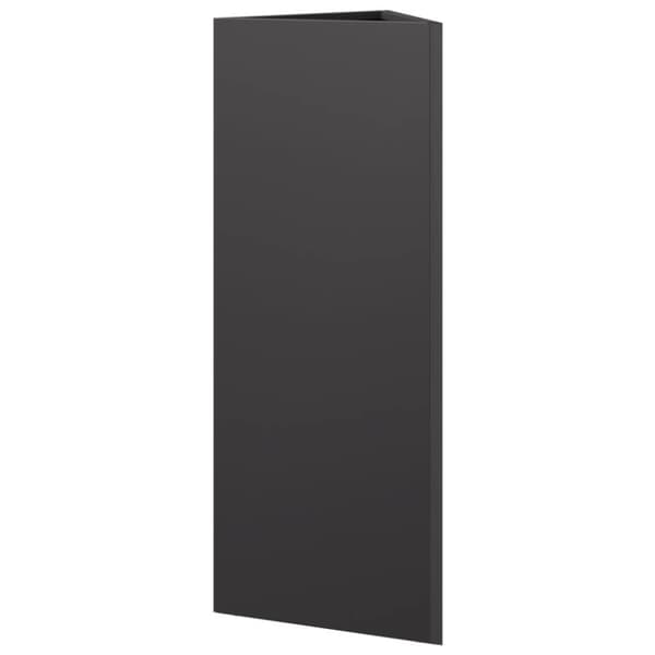 vidaXL plantekrukker 2 stk. 30x26x75 cm trekantet stål sort