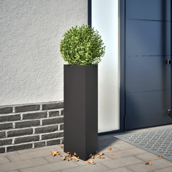 vidaXL plantekrukker 2 stk. 30x26x75 cm trekantet stål sort