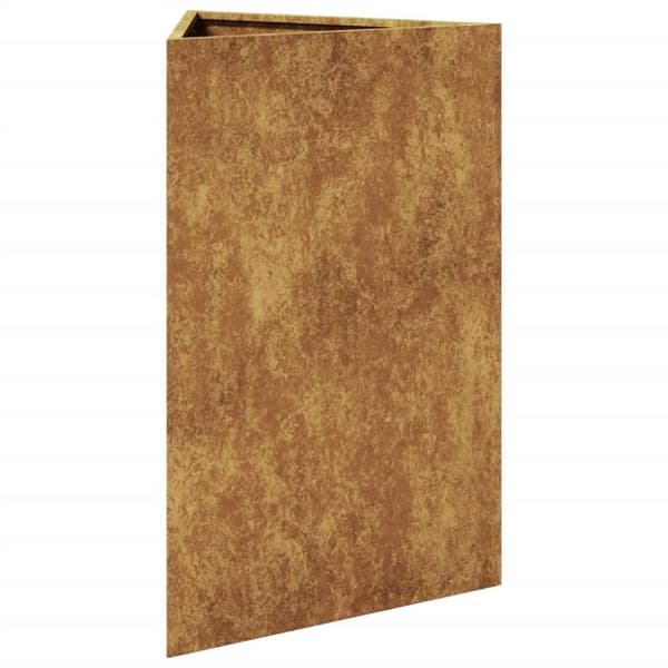 vidaXL Havekrukker 2 stk Trekantet 50x43x75 cm Forvitringsstål