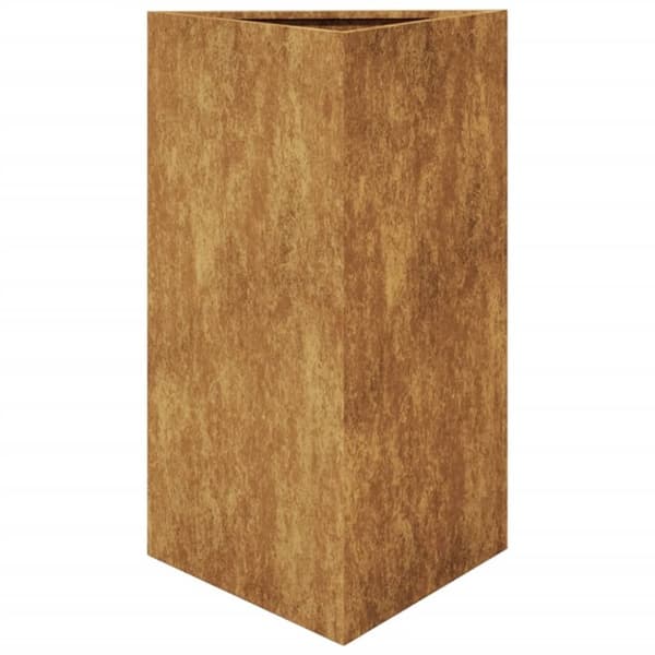 vidaXL Havekrukker 2 stk Trekantet 50x43x75 cm Forvitringsstål