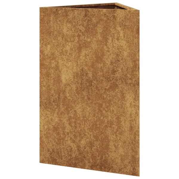 vidaXL Havekrukker 2 stk Trekantet 50x43x75 cm Forvitringsstål