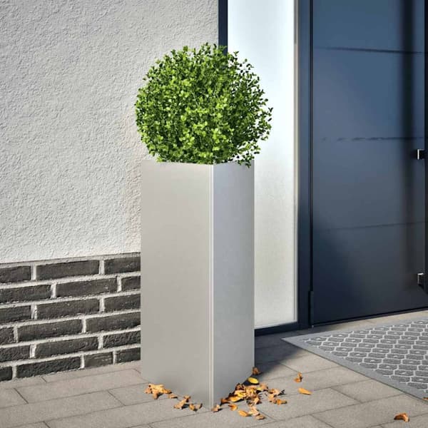 vidaXL plantekasse 40x40x75 cm trekantet galvaniseret stål