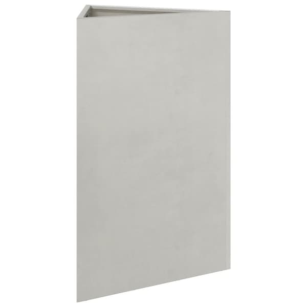 vidaXL Plantekasse trekantet 50x43x75 cm rustfritt stål