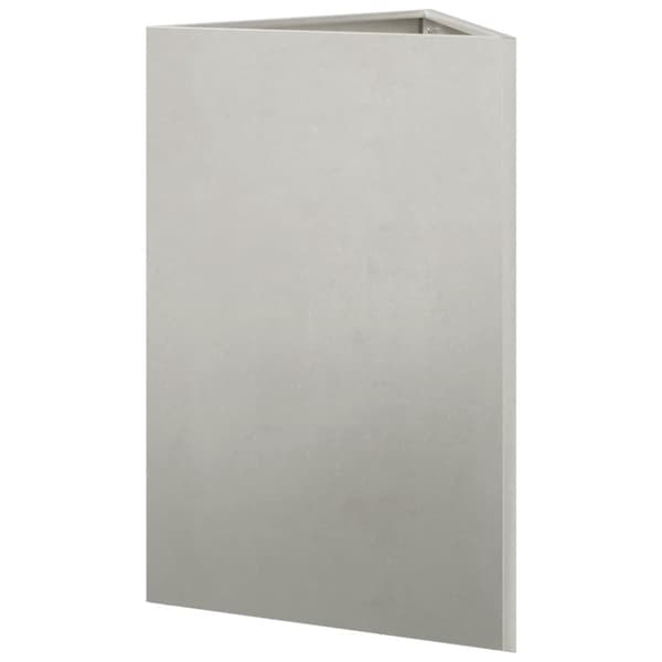 vidaXL Plantekasse trekantet 50x43x75 cm rustfritt stål