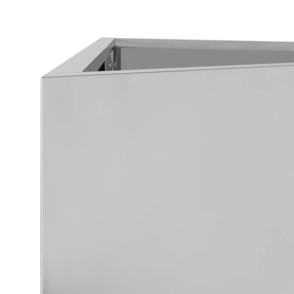 vidaXL Plantekasse trekantet 40x40x75 cm galvanisert stål