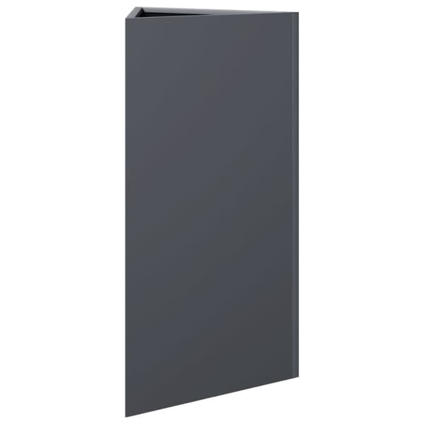 vidaXL Plantekasse antrasitt trekantet 40x34,5x70 cm stål