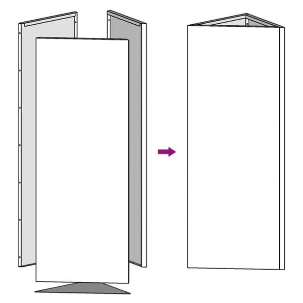 vidaXL Plantekasse antrasitt trekantet 40x34,5x70 cm stål
