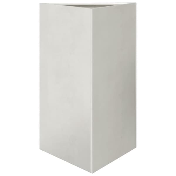 vidaXL plantekrukke 50x43x75 cm trekantet rustfrit stål