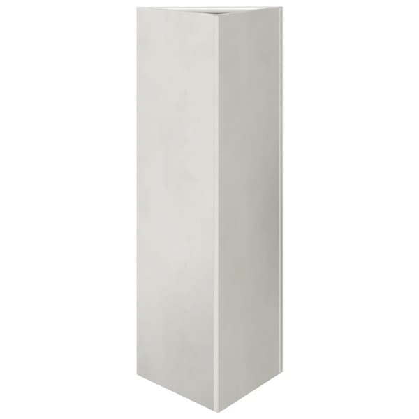 vidaXL plantekrukker 2 stk. 30x26x75 cm trekantet rustfrit stål sort