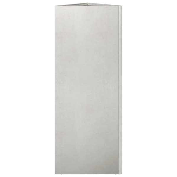 vidaXL plantekrukker 2 stk. 30x26x75 cm trekantet rustfrit stål sort