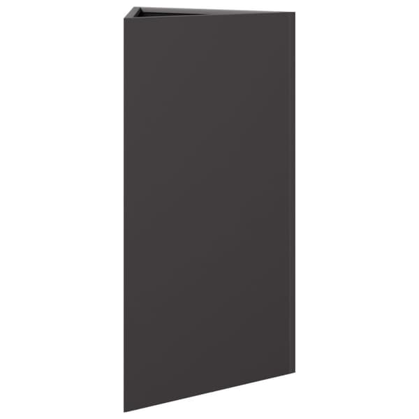 vidaXL plantekrukker 2 stk. 40x34,5x70 cm trekantet stål sort
