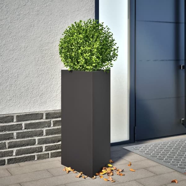 vidaXL plantekrukker 2 stk. 40x34,5x70 cm trekantet stål sort