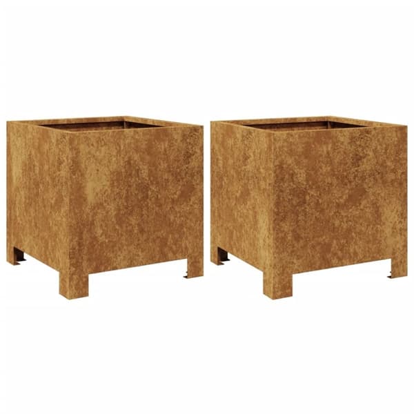 vidaXL Havekrukker 2 stk. 30x30x30 cm i vejrbestandigt stål