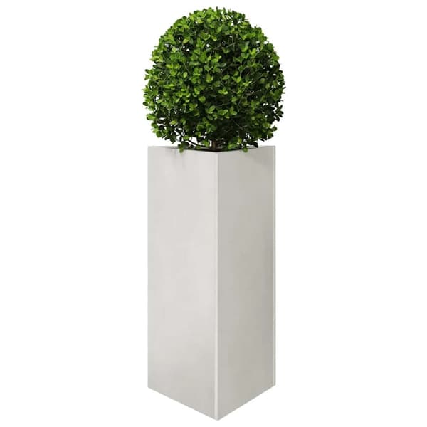 vidaXL Plantekasser 2 stk trekantet 40x40x75 cm rustfritt stål