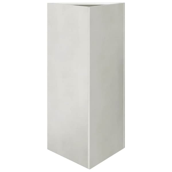 vidaXL Plantekasser 2 stk trekantet 40x40x75 cm rustfritt stål